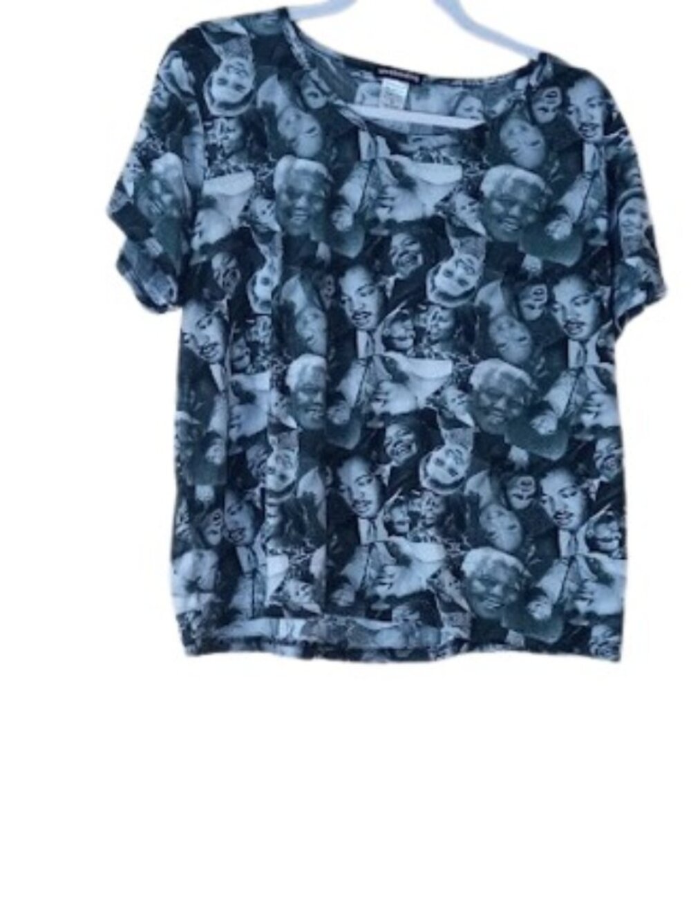 Weekending Womens Notable Collage Graphic Tee Malcom X MLK and  More Plus 3X